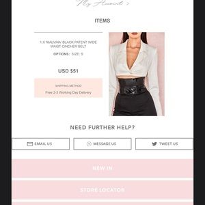 House of CB MALVINA'  WAIST CINCHER BELT